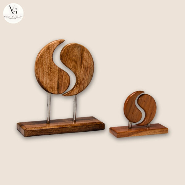 Wooden Drop Shape Tabletop Decor– Modern Minimalist Sculpture