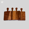 Wooden mini platter made from solid mango wood – small rectangular serving plate by Vilasita Gallery